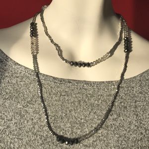 Long, intriguing necklace